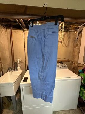 Avenue Light Blue Capri Pants